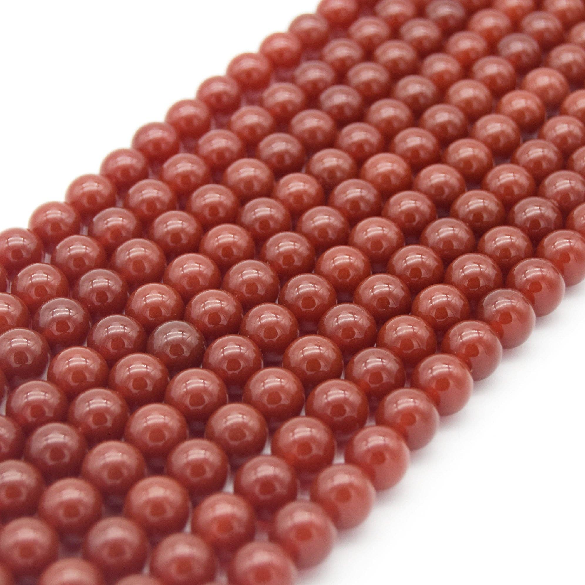 Only Beads - Wholesale Beads - Carnelian Beads | Red Agate Beads |  4mm 6mm 8mm 10mm 12mm2
