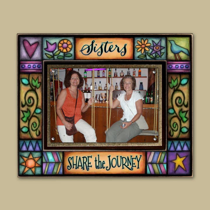 WAF80 - Sisters Journey Picture Frame for wholesale by Macone Clay / Spooner Creek