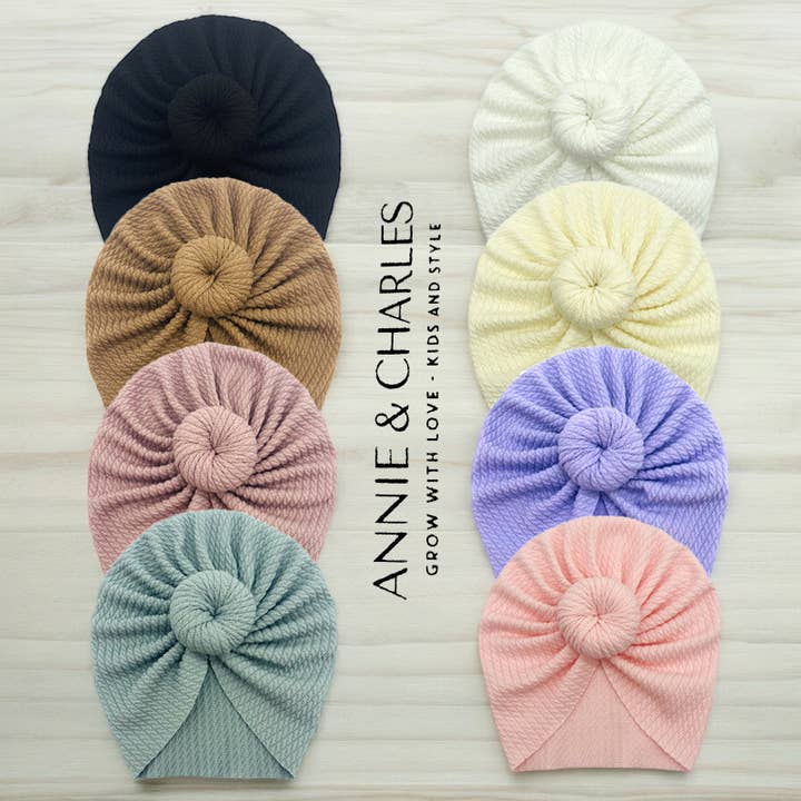 Annie & Charles - Wholesale Newborn/Knit Hat - Baby - Annie & Charles® baby turban3
