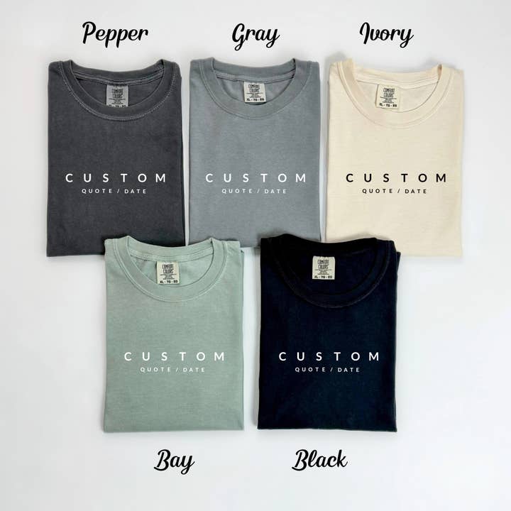 Typically Vulgar - Wholesale Screen Printed T-Shirt - Women's - Custom Text Short Sleeve Tee // Comfort Colors