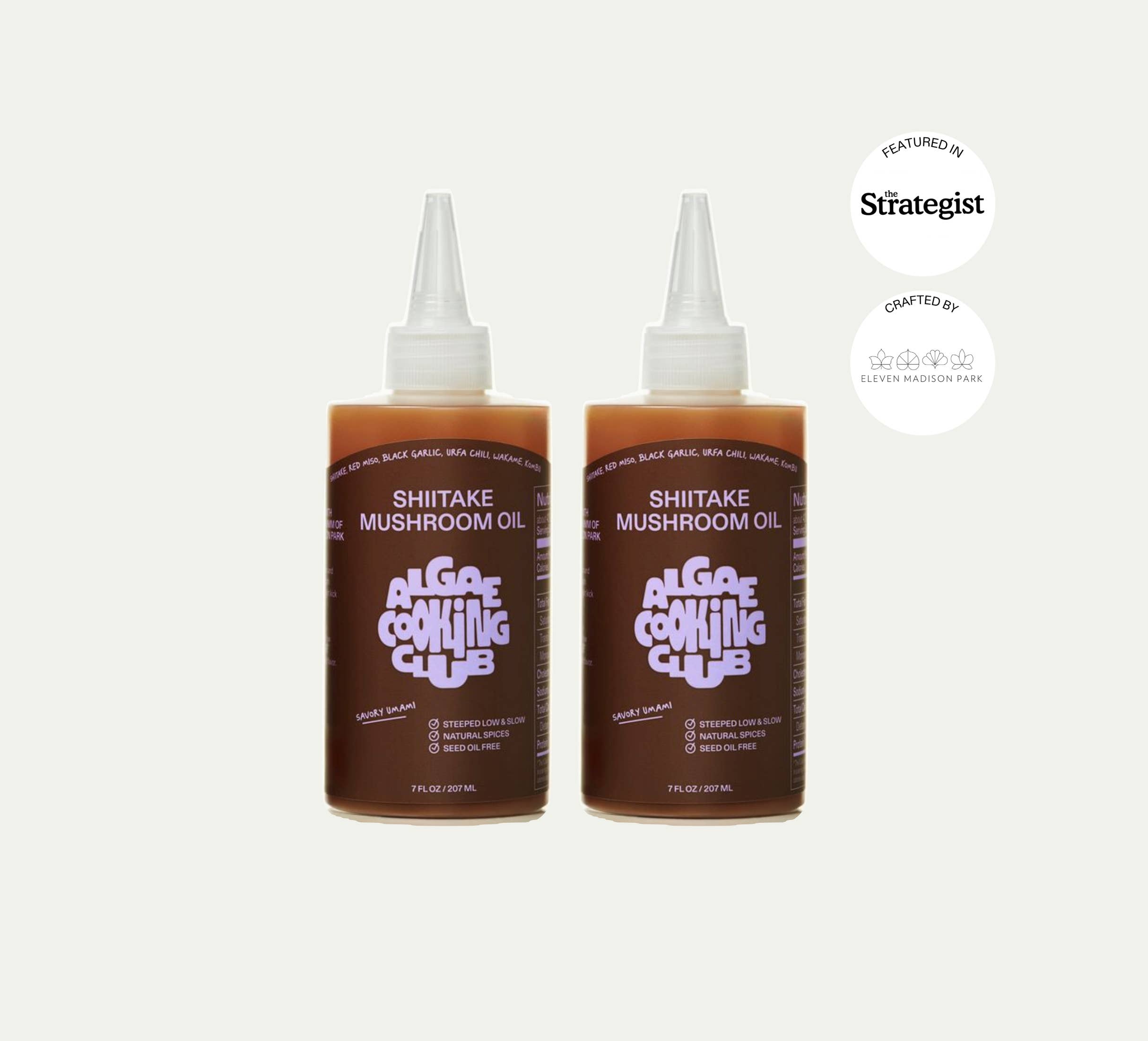 Algae Cooking Club - Wholesale Olive Oil - Shiitake Mushroom Oil - Cooking, Drizzling, Dressing, Dips