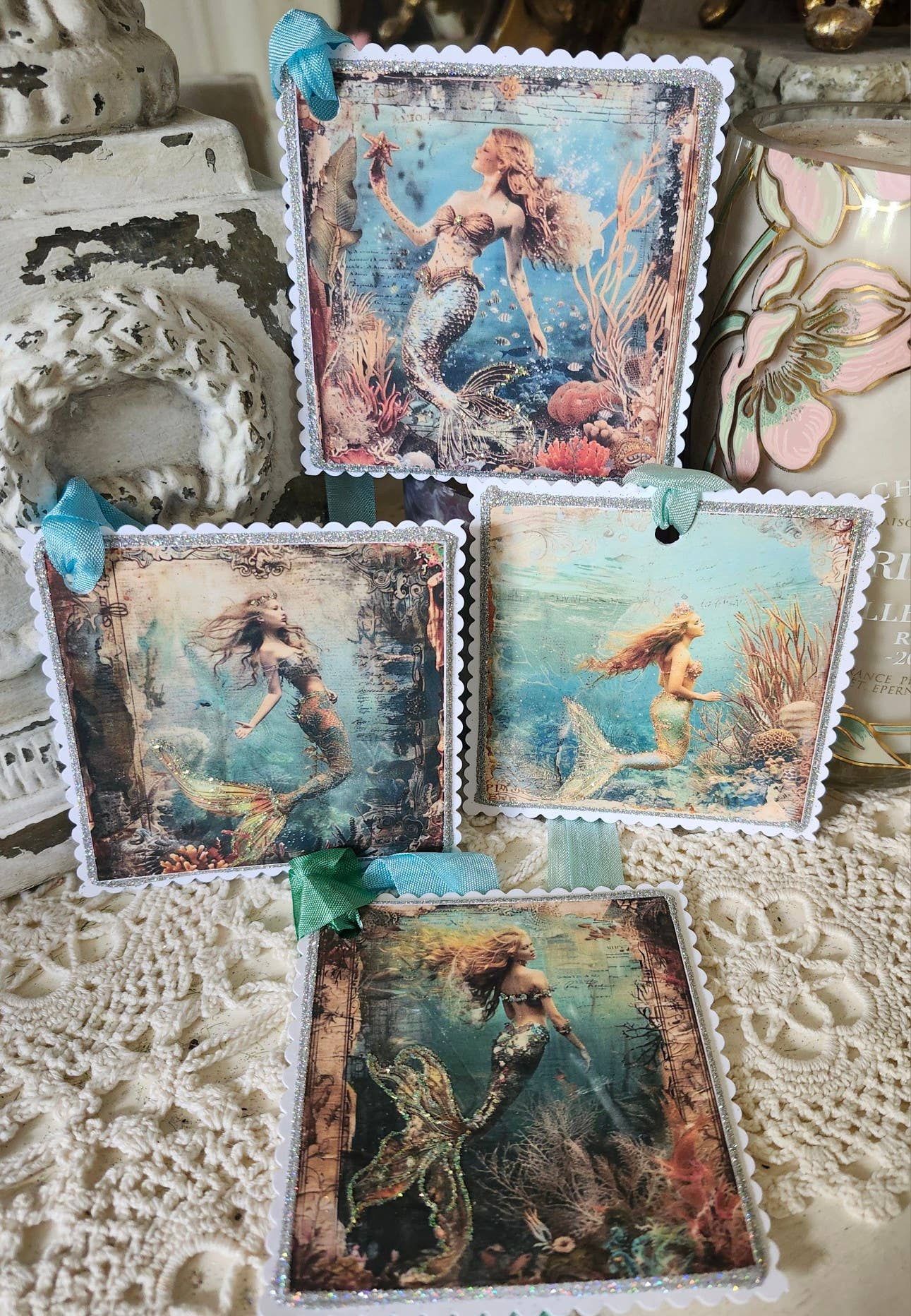 Little Heart Designs - Wholesale Gift Tag - Gift Tag Set 6 Mermaid1