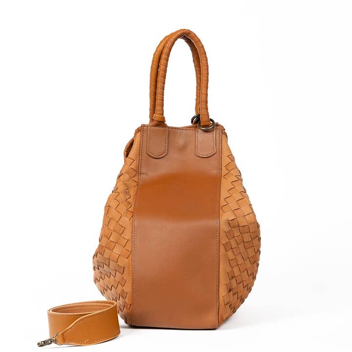 Deux Mains: Haiti Fair Trade - Wholesale Tote Bag - Women's - All Day Leather Tote2