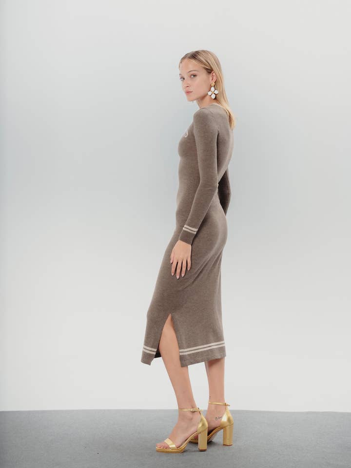 Dolores Promesas - Vente Robe – femme - Robe midi en maille Marta Promises