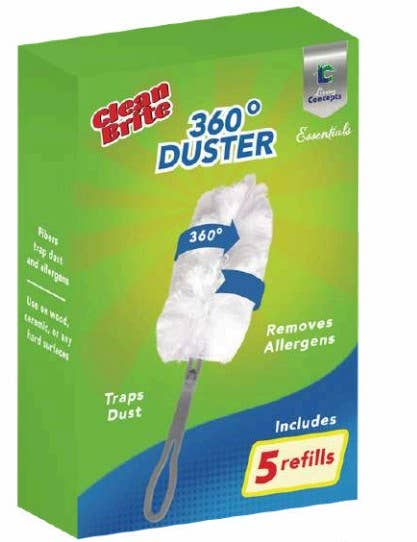 Living Concepts - Wholesale Dusting Brush & Duster - DUSTER WITH 5 REFILLS 360 DEGREE1