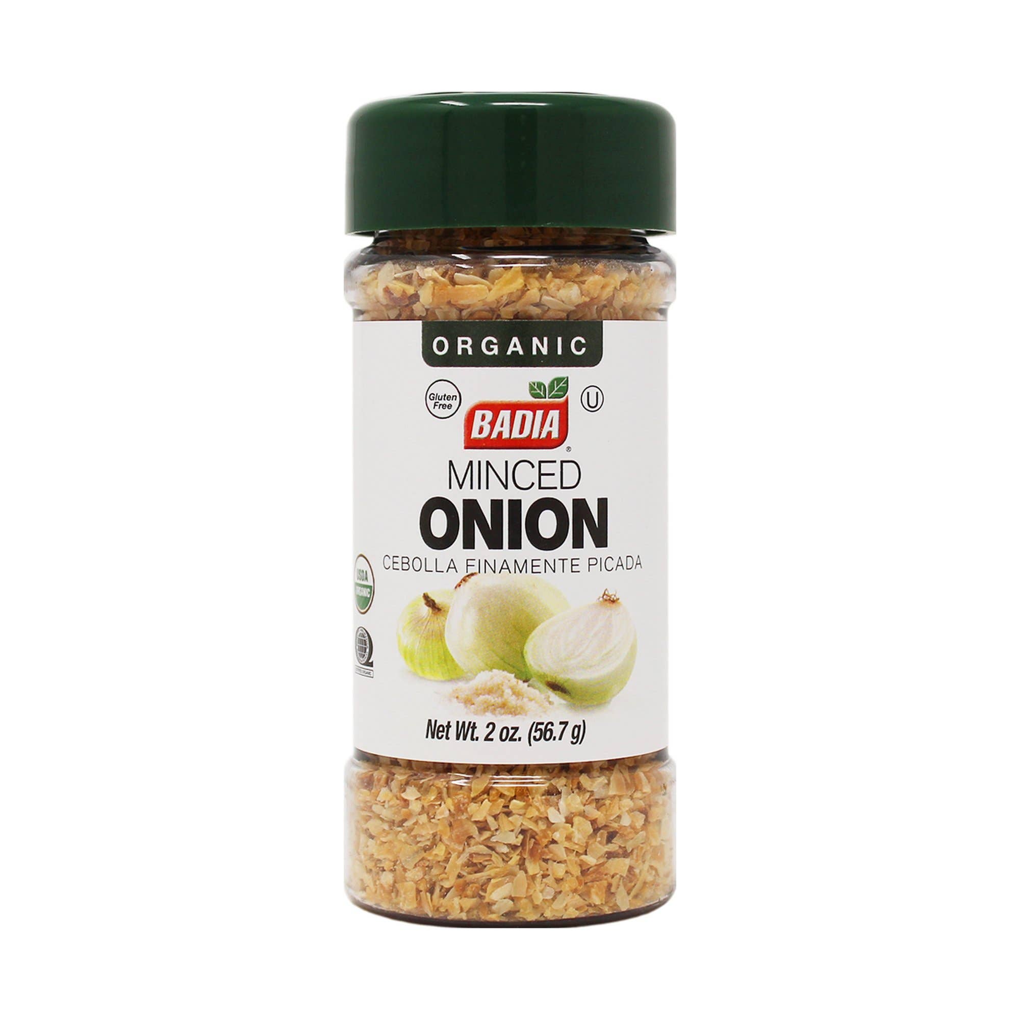 L&F Universal Goods - Wholesale Dried Spice - Badia Organic Onion Minced 8/2 oz0
