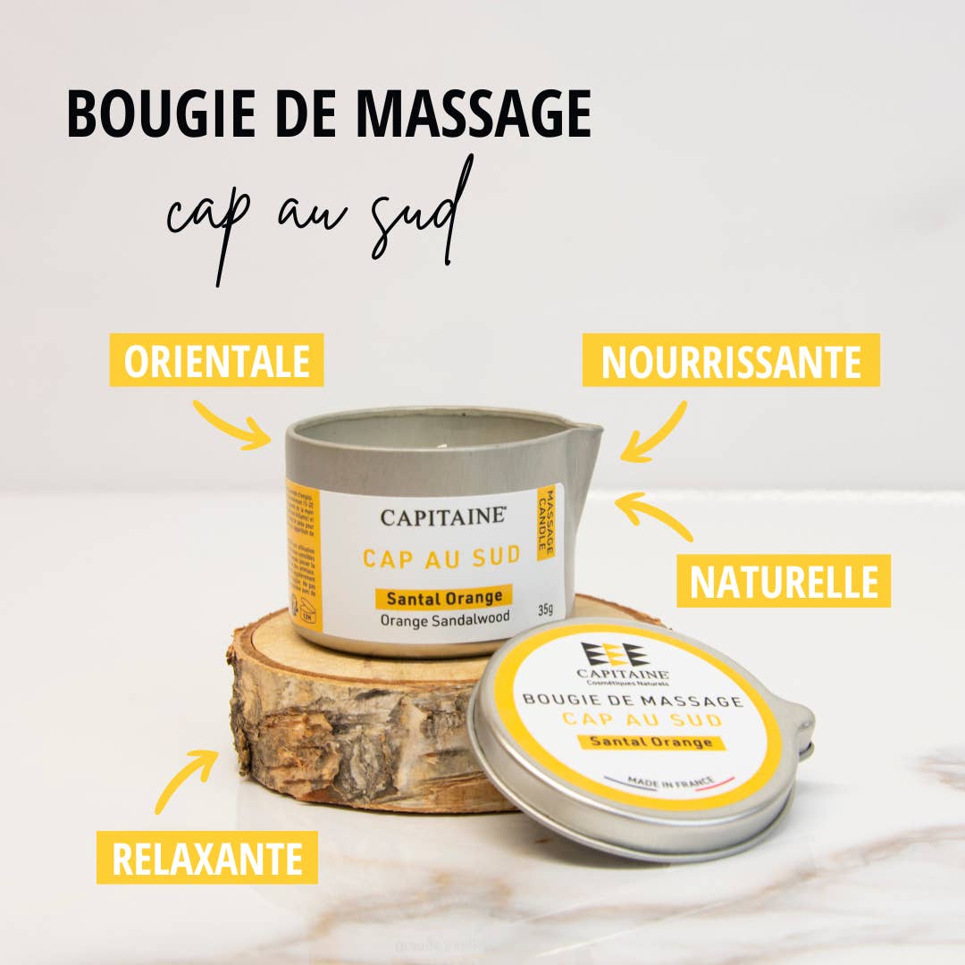 Capitaine Cosmétiques - Wholesale Massage Oil/Gel - Natural massage candle “Cape to the South” - 35g