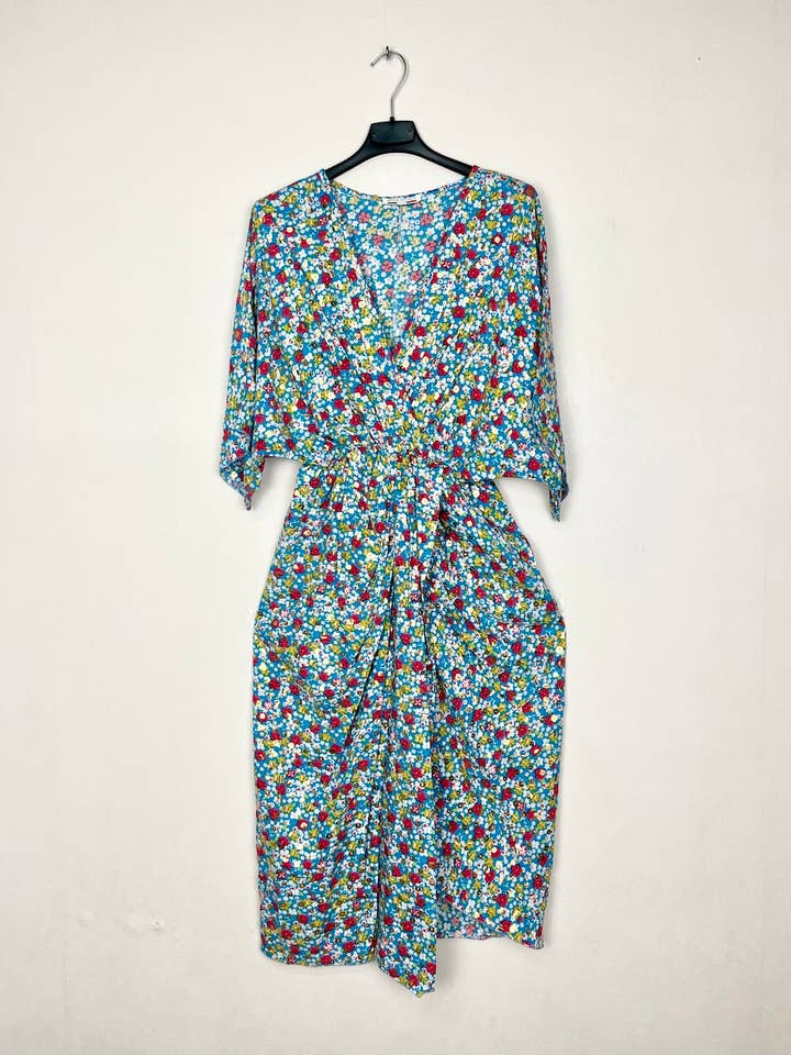 Lucky Nana - Wholesale Dress - Women's - V-neck floral printed dress 17770