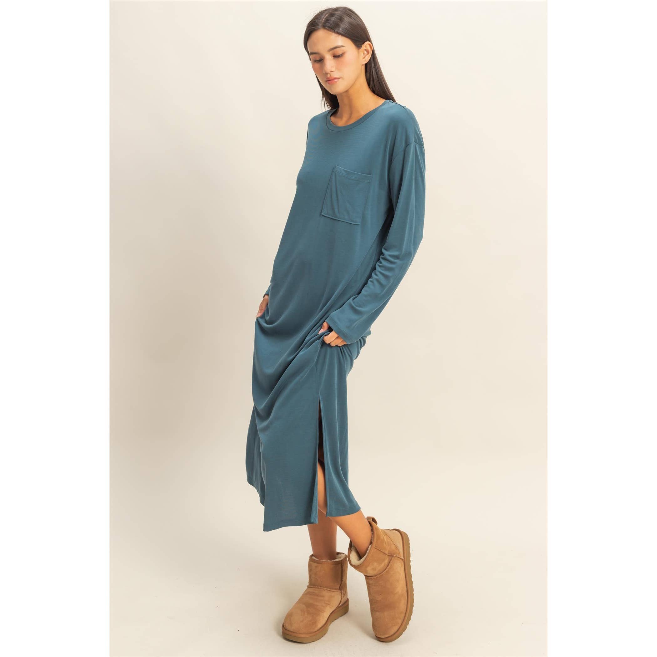 Double Zero - Wholesale Dress - Women's - Casual Midi Dress1