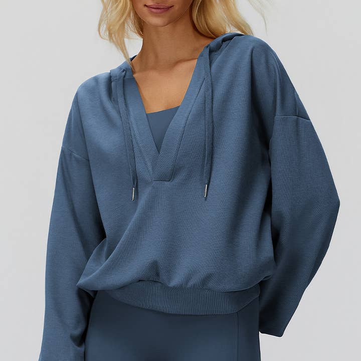 WONDERXFANS - Wholesale Athletic Jacket - Women's - V-neck hooded outdoor sports jacket2