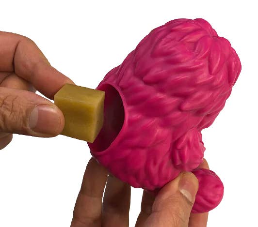 Pet Palette Distribution - Wholesale Pet Chew Toy - Dog - Yeti Dog Chew Puff & Play Hangry Yeti Pink