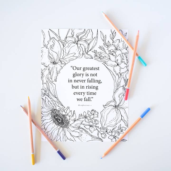 Encouragement Collection - DIY Coloring Pages for wholesale by Amanda Klein Co.