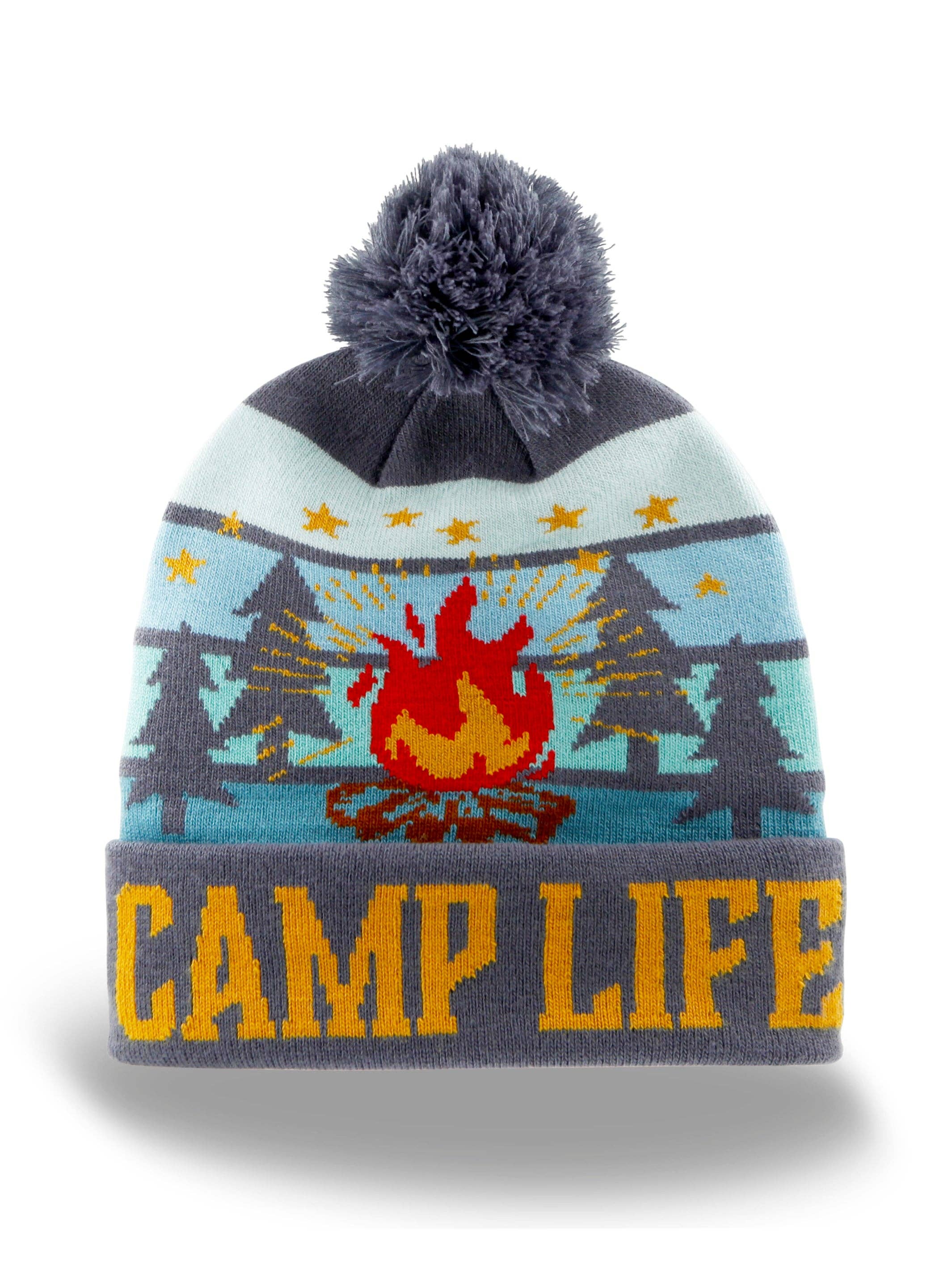 Northern Icons Creations INC - Wholesale retailermonster - Kamp Leven Muts met Pompon, Warme Gebreide Wintermuts voor Kamperen3