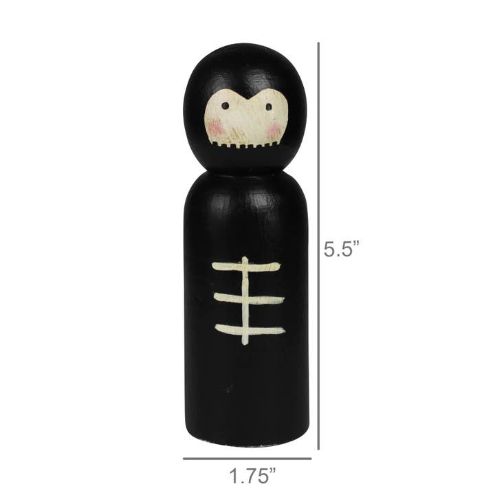 HomArt - Wholesale Decorative Tabletop Object - Wood Vampire Skeleton2