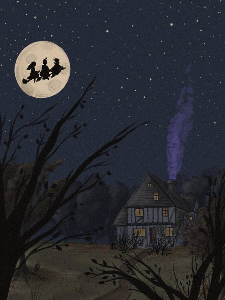 « Quelque chose de maléfique vient par ici » pour la vente par Megan Lindsey Illustration