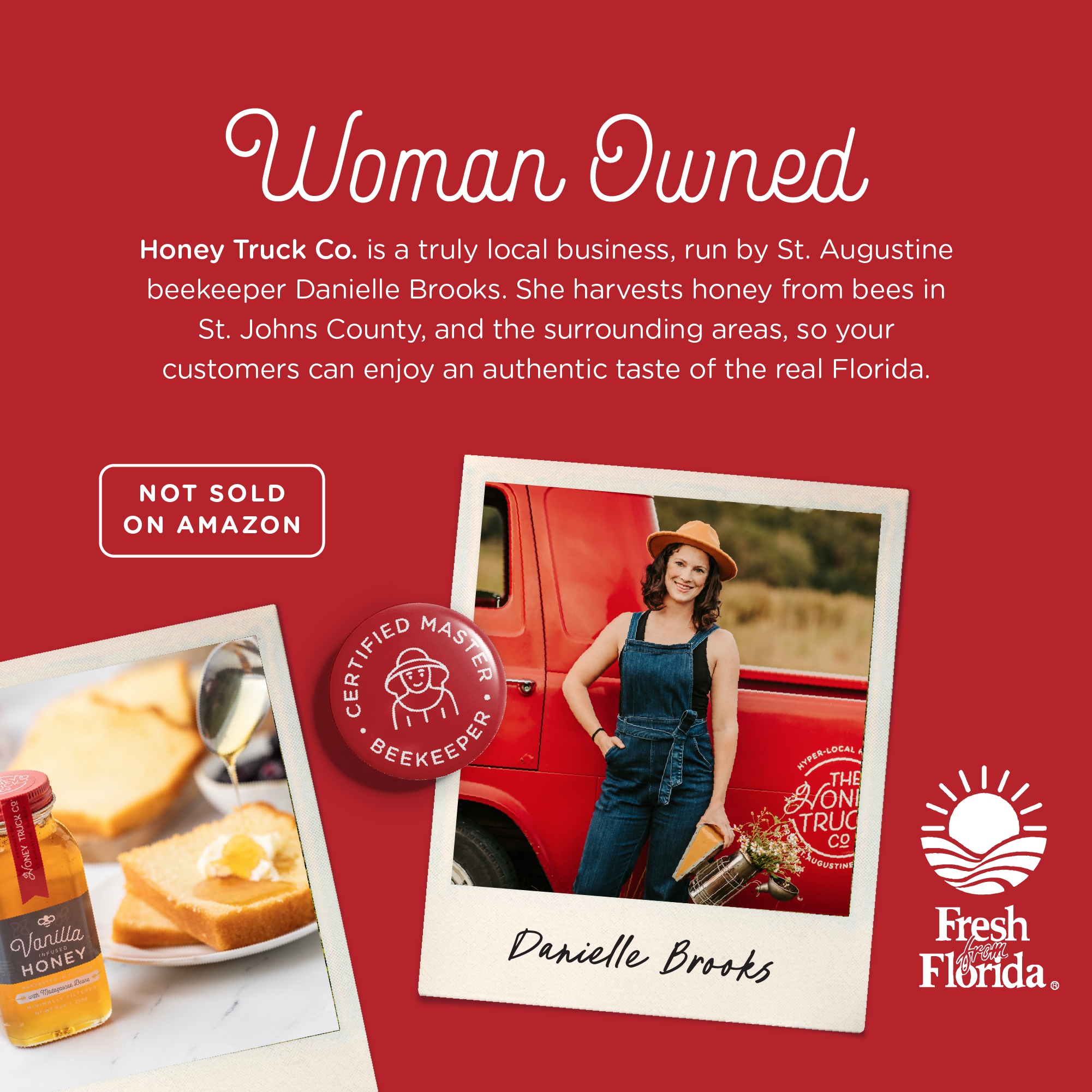 Honey Truck Company - Wholesale Honey - Bourbon Honey | Raw, Unfiltered, | 12-pack | 18 oz 3