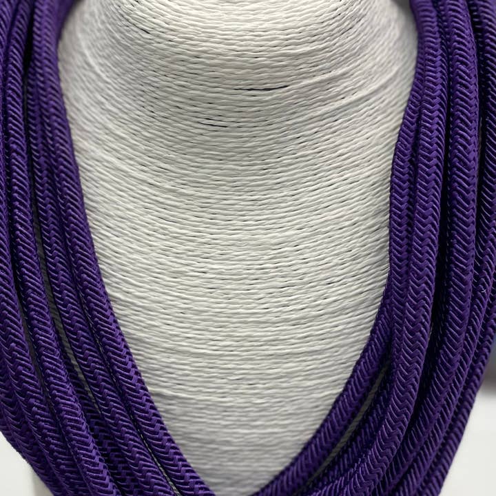 TWO FORTY TWO - Wholesale Woven Necklace - Slub 8-Strand Necklace (purple)