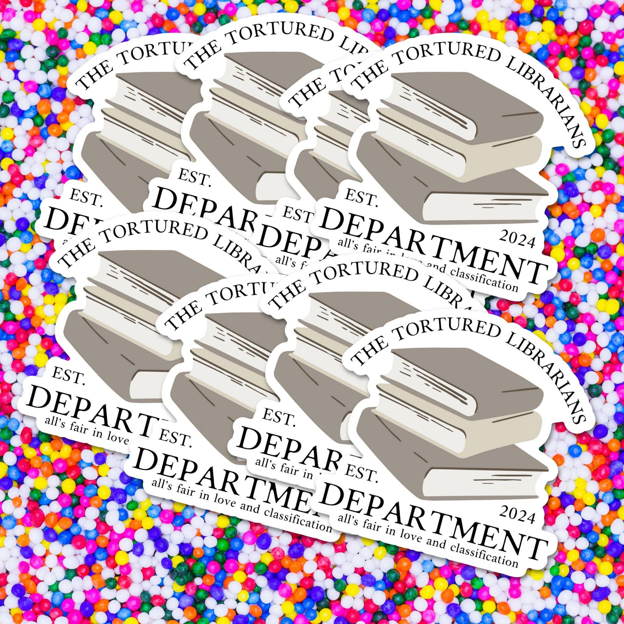 Sprinkles Studios - Wholesale Sticker - Tortured Librarians Department Vinyl Sticker1
