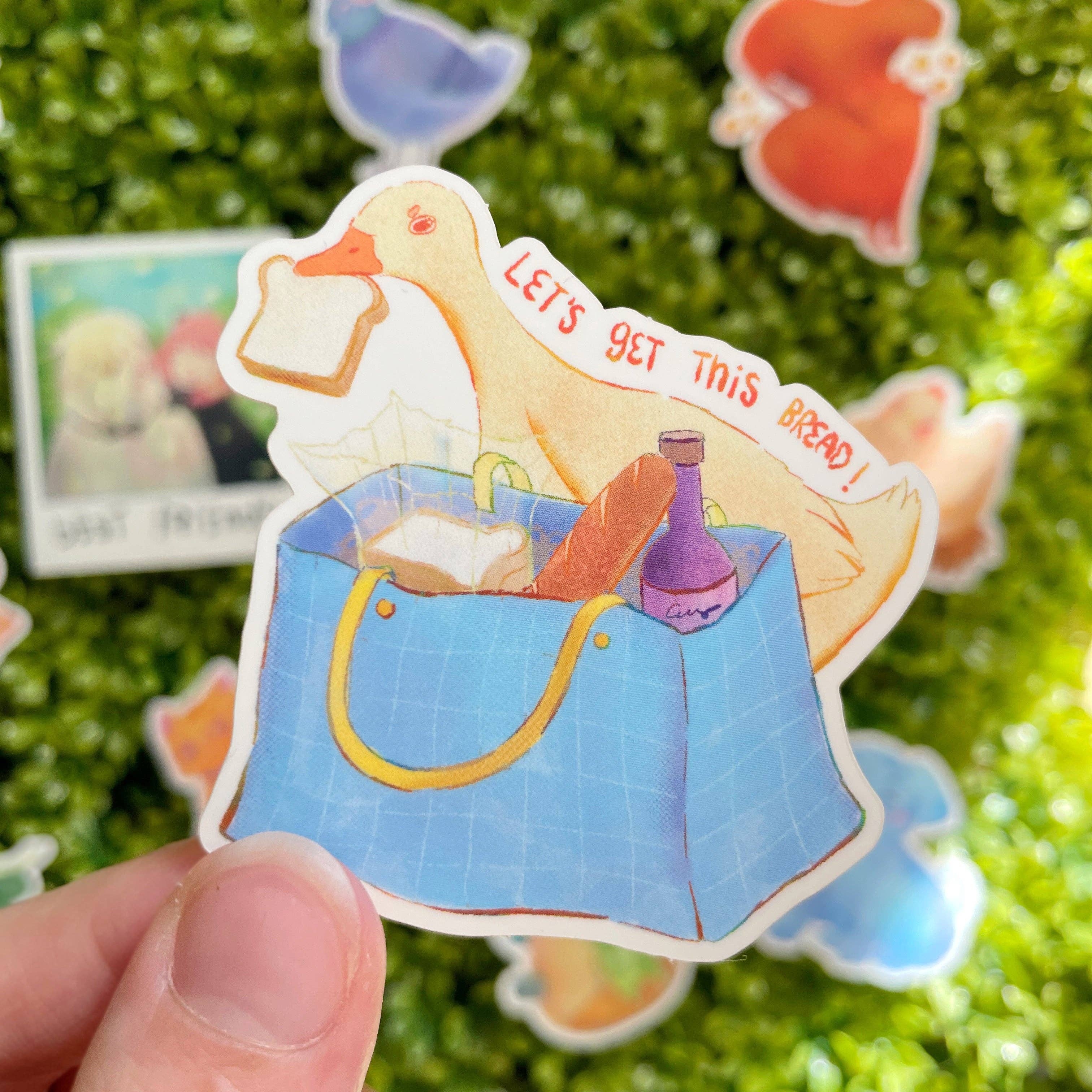 Aubluvion - Wholesale Sticker - Duck Stealing Bread Sticker