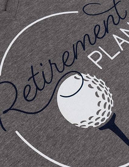 Grey Frost My (Golf) Retirement Plan | Funny Women's Golfing Golfer V-Neck T-Shirt for Retired for wholesale on Faire3