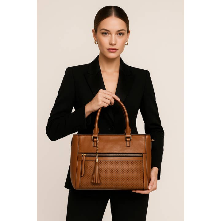 VIA FIORE - Wholesale Top Handle Bag - Women's - FAUX LEATHER FASHIONABLE SATCHEL BAG5