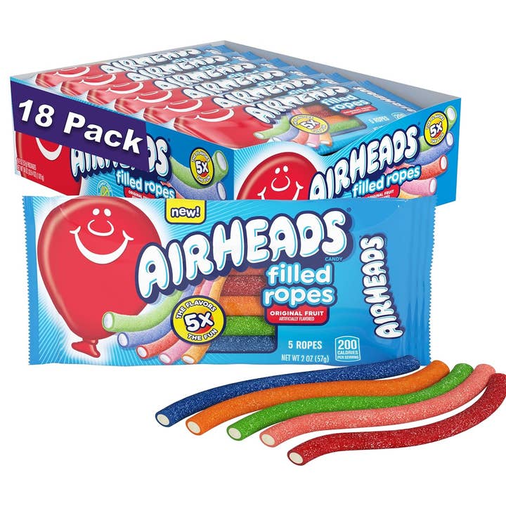 Horizon Top Market - Wholesale Gummy - AIRHEADS FILLED 2 OZ ROPES x 18