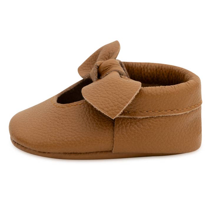 BirdRock Baby - Wholesale Moccasins - Kids - Brown Knot Moccasins1