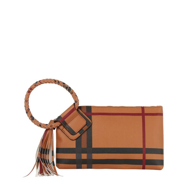 Woven Charm Clutch for wholesale by Handbag Factory Corp