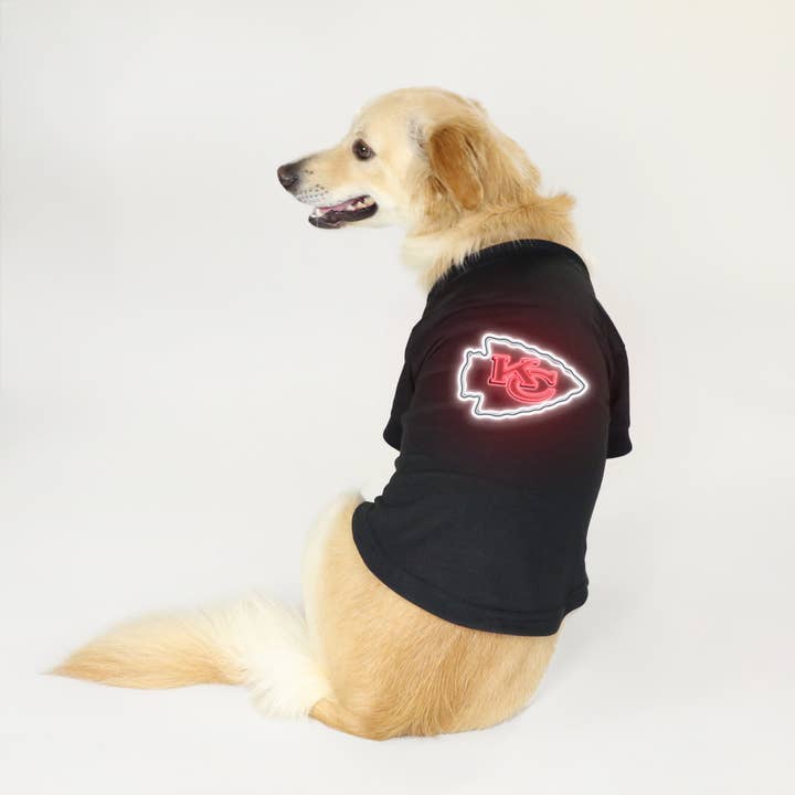 Little Earth Productions - Wholesale Pet Shirt - Dog - NFL Kansas City Chiefs Neon Pet T-Shirt1