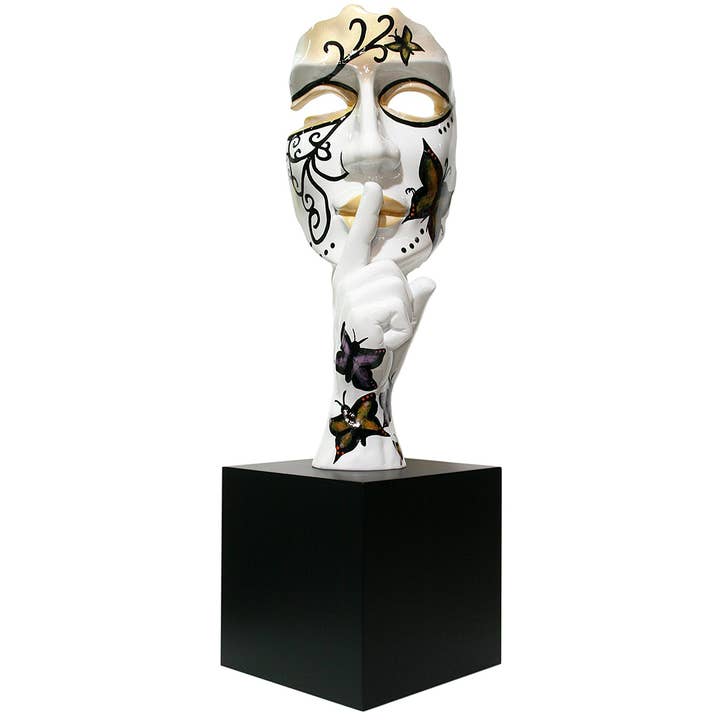 SILENCE BUTTERFLY - Handmålad konstfigur för wholesale av JULIARTE