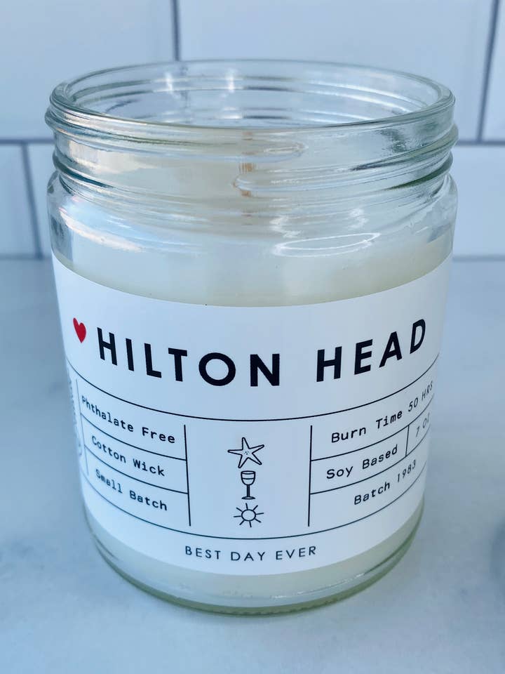 Hilton Head Island, SC Candle for wholesale by Rambling Caravan