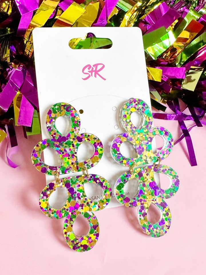 Mardi Gras Glitter Janey for wholesale by Sandy + Rizzo