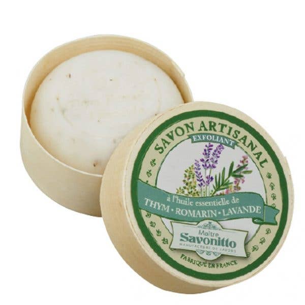 La Belle France - Vente Pains de savon - Savon rond français dans une boîte en bois (100 g)1