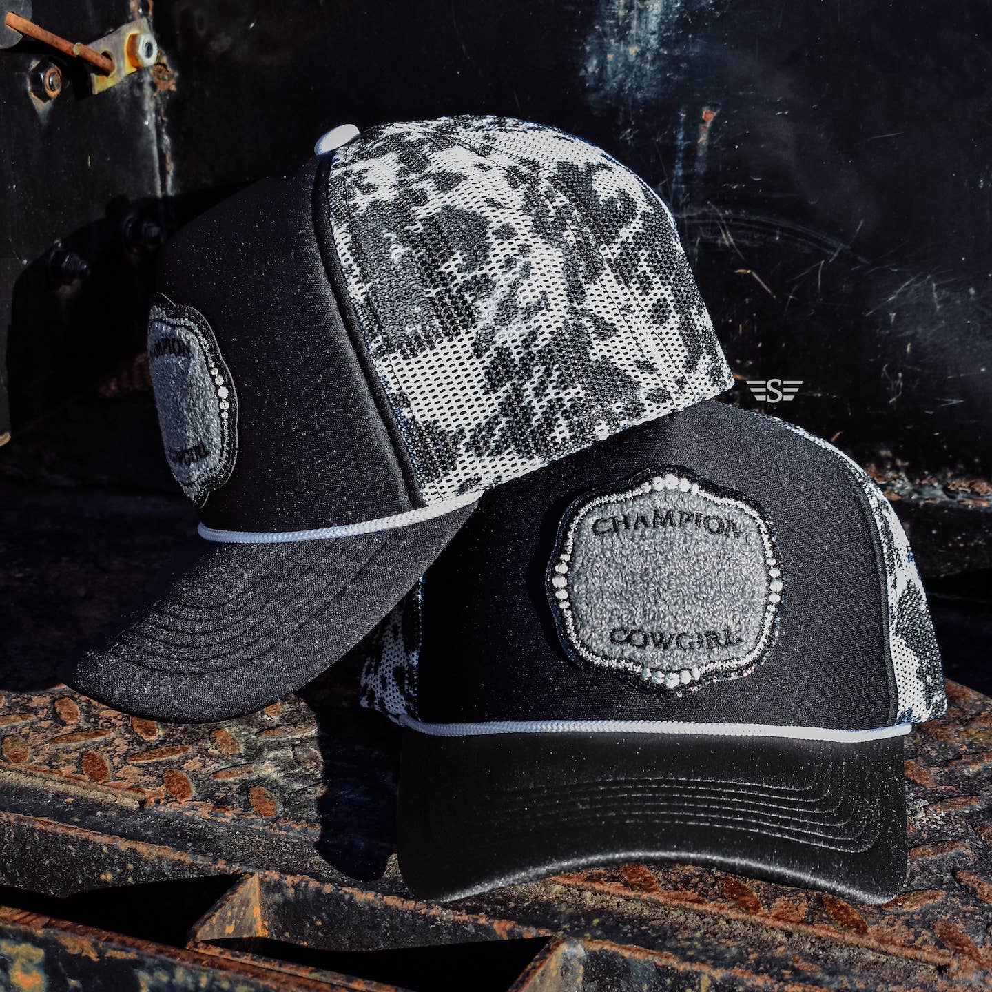 Flying S Company - Wholesale Trucker Hat - Women's - Champion Cowgirl Printed Mesh Trucker Cap3