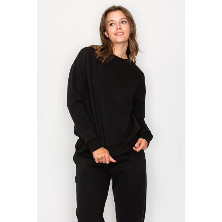 Timeless - Wholesale Sweatshirt - Women's - Oversized Crewneck Fleece Long Sleeve Sweatshirt16