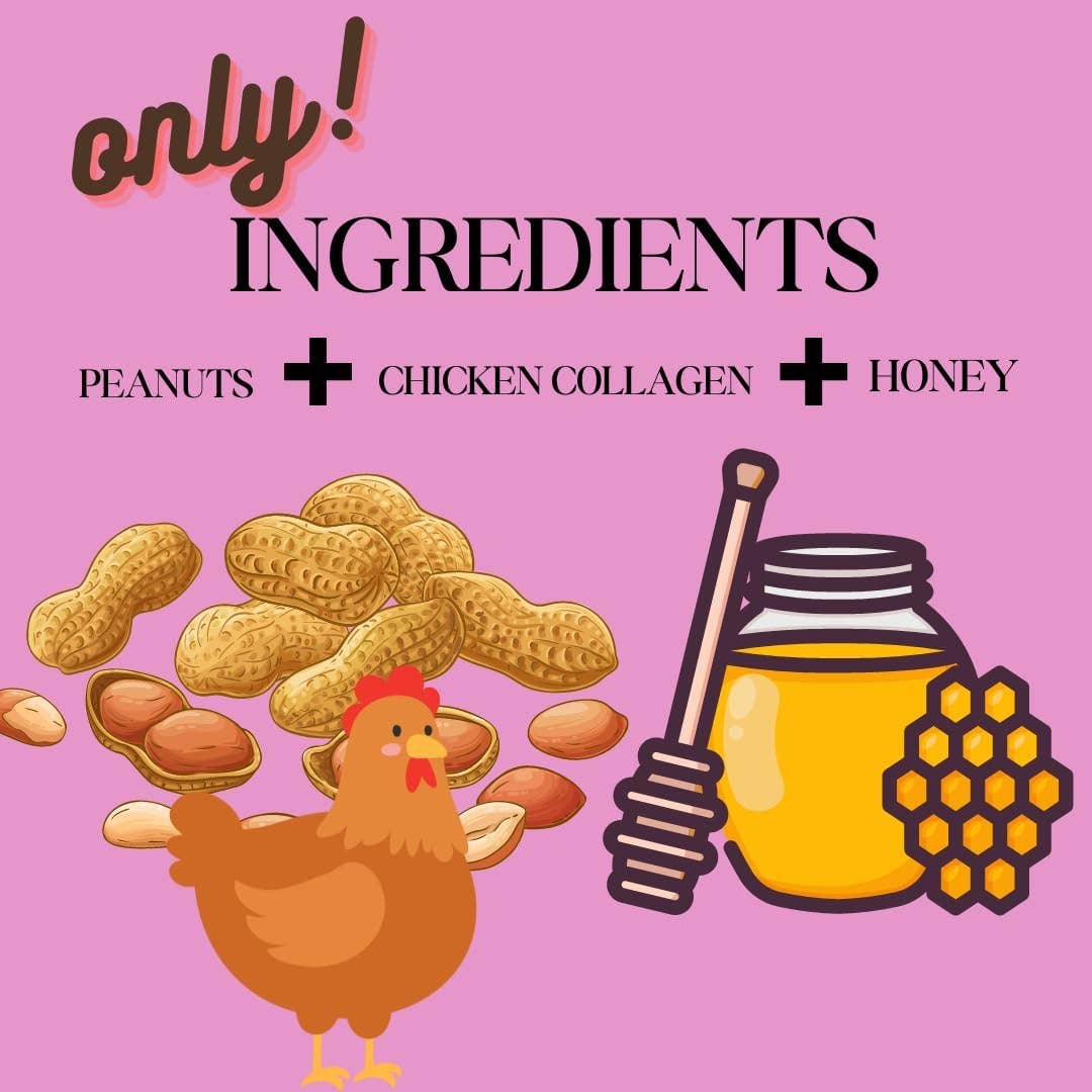 Elite Pet Distributors - Wholesale Pet Treats - Dog - Bark Bistro Chicken Collagen Buddy Budder 17oz jar1