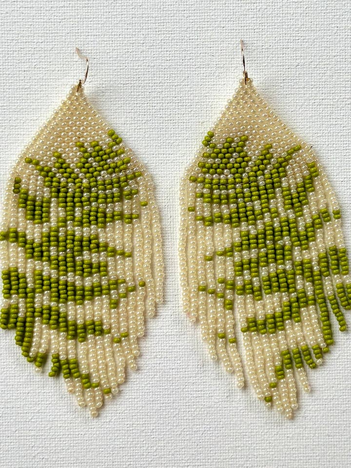 Fern babies’ earrings for wholesale by Con Cariño Design