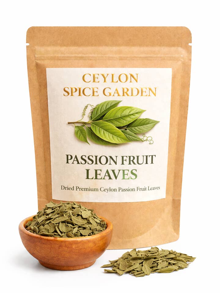 Premium Ceylon Passion Fruit Leaves (Passiflora) - Natural Calming Wellness Herb for wholesale by Ceylon Spice Garden