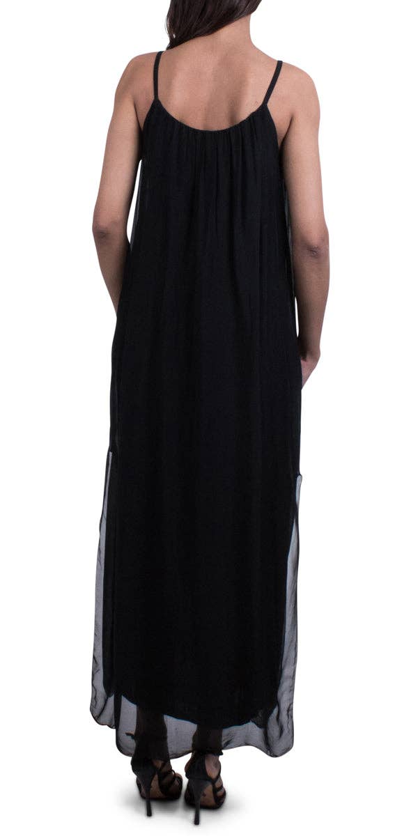 Gigi Moda - Wholesale Dress - Women's - Silk Spaghetti Maxi Dress21