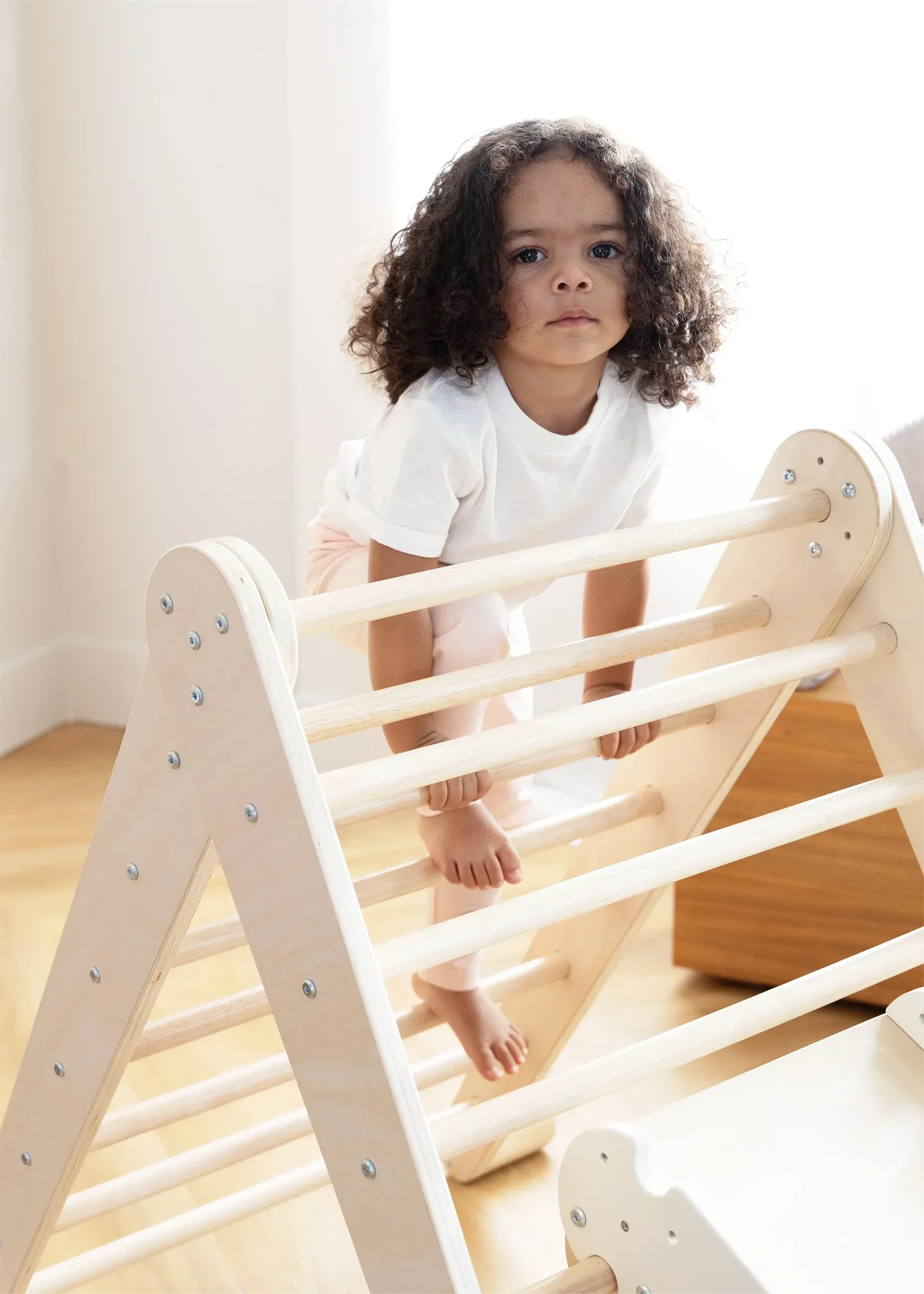 Coco Village - Wholesale Wood Toy - Kids - Montessori 2-in-1 Triangle & Wall Climber9