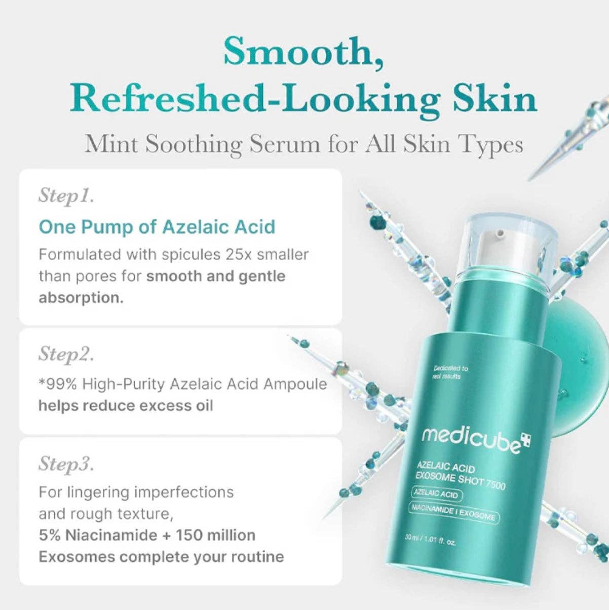 Beauty of Joseon, ANUA, COSRX, SKIN1004, Lilyfield - Wholesale Gezichtsserum/concentraat - Medicube Azelaïnezuur Exosoom Shot 30ml2