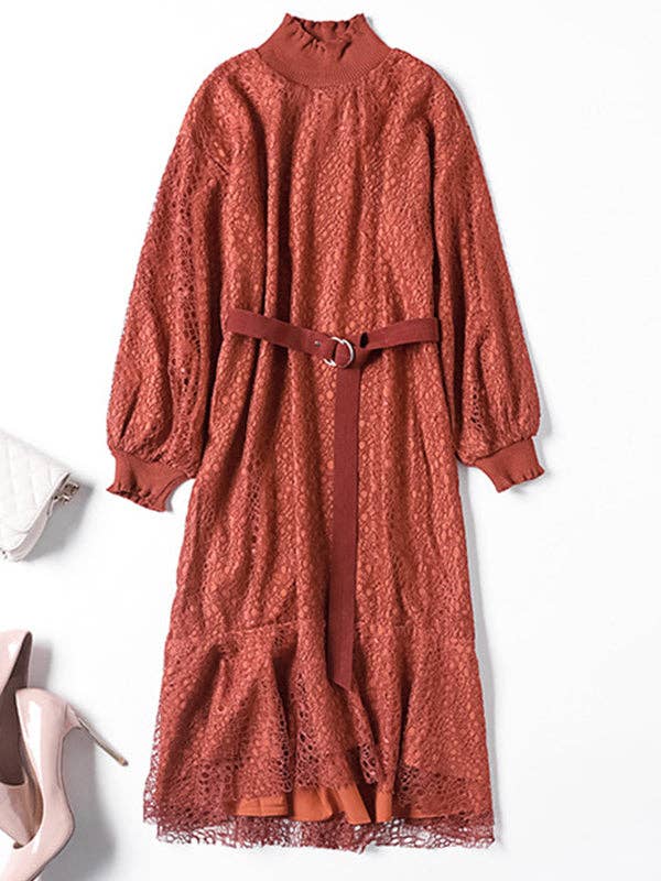 StyleGalX – wholesale Klänning - Dam – Shiloh Midi spetsklänning6