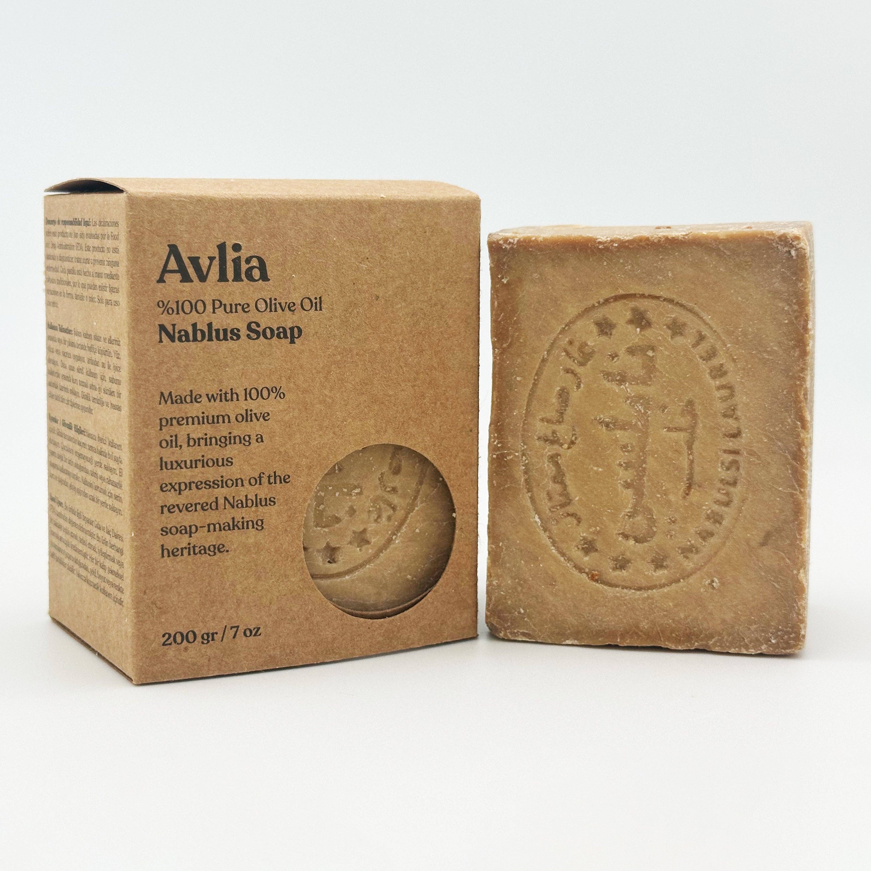 Avlia Home - Wholesale Bar Soap - Traditional Nablus Soap – 100% Pure Olive Oil 7oz/200gr4