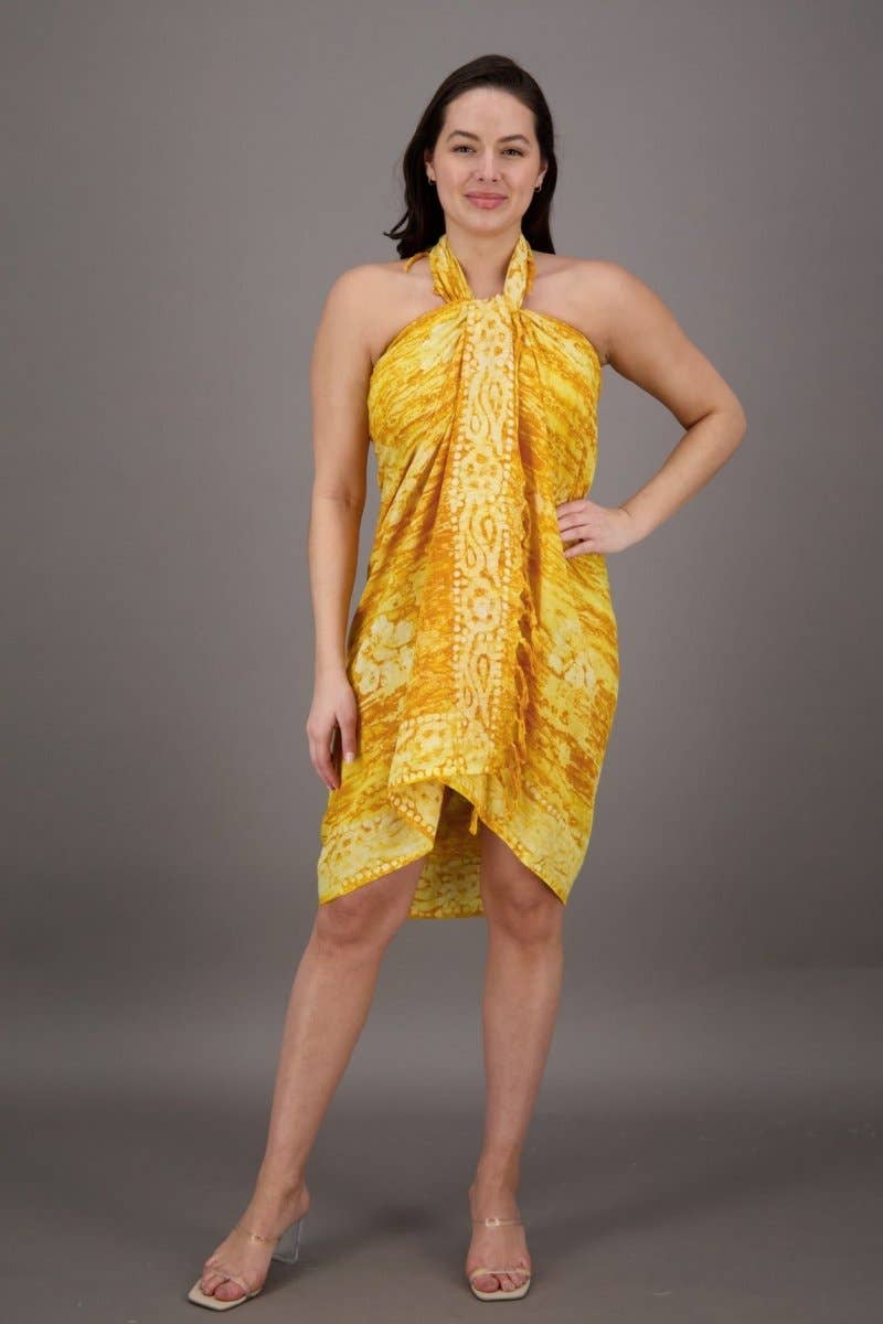 Advance Apparels - Wholesale Swim Cover Up - Women's - Block Print Pareo (12 Colors)11