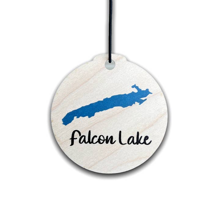 Falcon Lake Ornament for wholesale by Sticks & Doodles