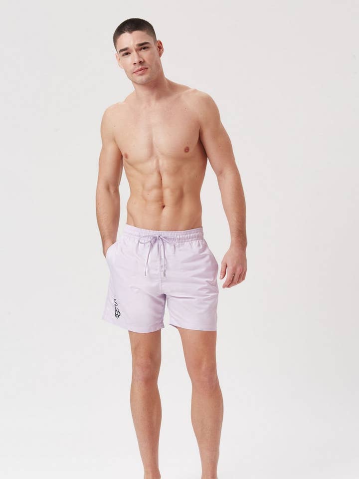 MAJI SNORKELLING GORILLA TRUNKS - LILAC for wholesale by That Gorilla Brand