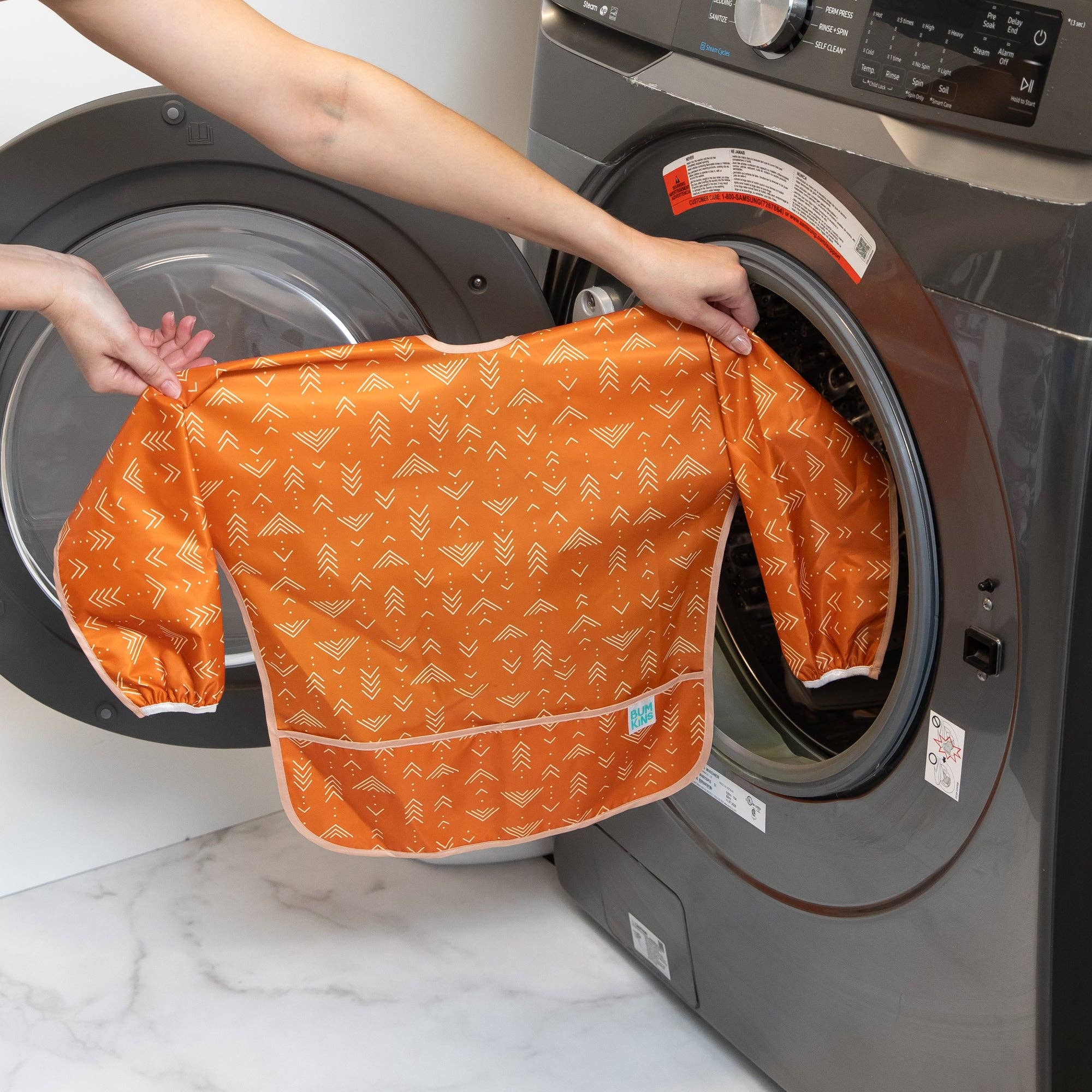 Bumkins - Wholesale Art Smock - Kids & Baby - Long-Sleeved Art Smock: Grounded16