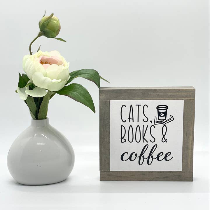 Cats, Books & Coffee for wholesale by Bog Road Designs