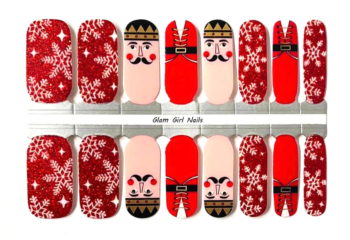 Glam Girl Nails - Wholesale Nail Art/Decal - Nutcracker Christmas Nail Polish Strips0
