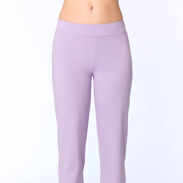 4415-134 | Damen Yogahose - Viola for wholesale by Leela Cotton